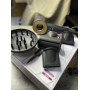 Фен Super Hair Dryer сіро-золотий з іонізацією та турборежимом 5 насадок (Y-41)