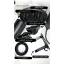 Фен  Super Hair Dryer синій з червоним з іонізацією та турборежимом 5 насадок (Y-015)