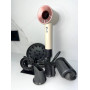 Фен  Super Hair Dryer Бежевий з іонізацією та турборежимом 5 насадок (F-9)