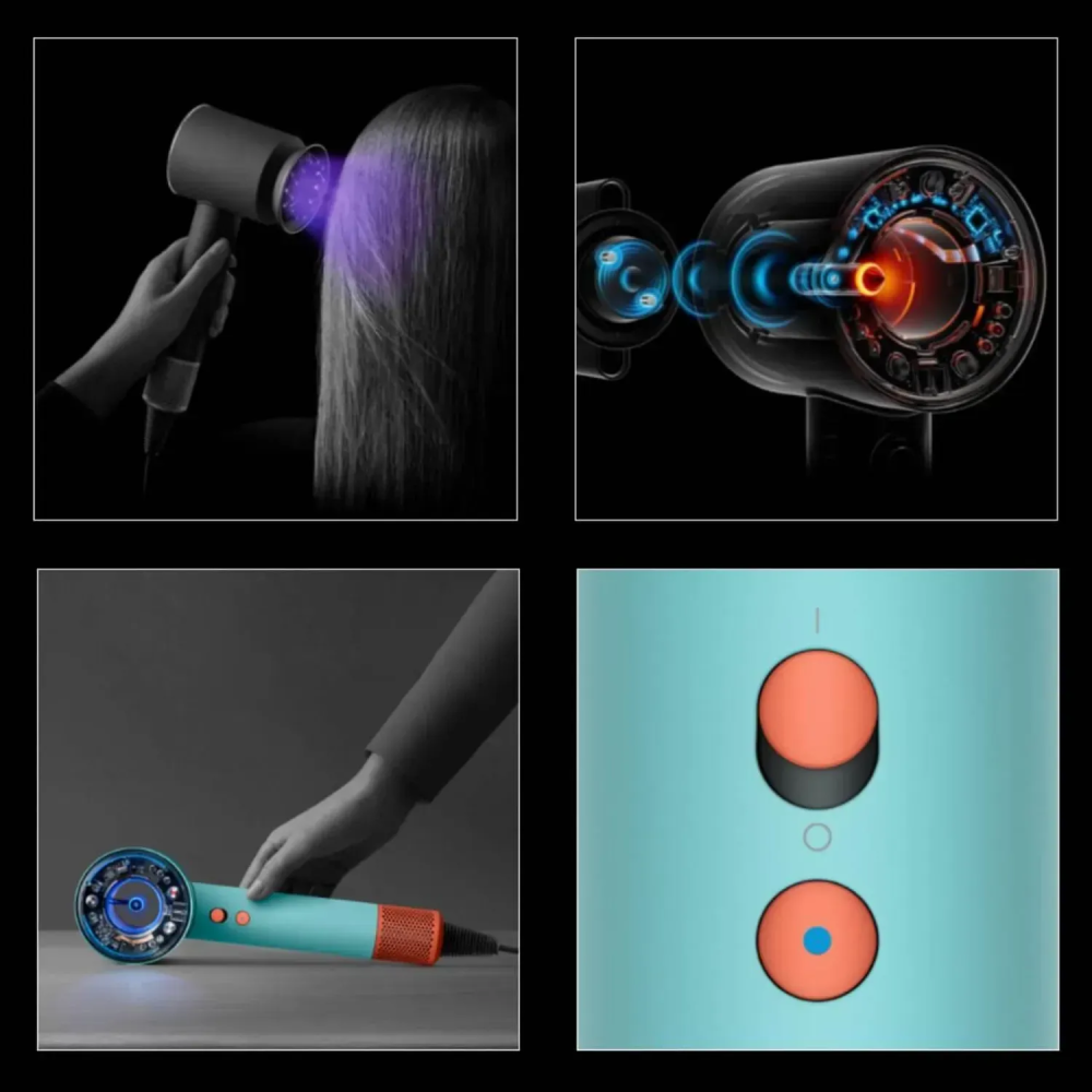 Фен для волосся Supersonic HD16 Nural Ceramic Patina/Topaz