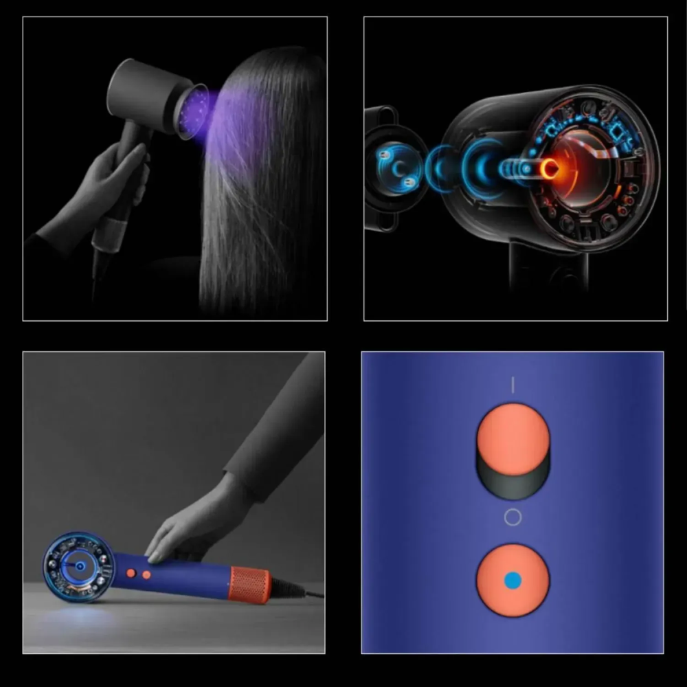 Фен для волосся Supersonic HD16 Nural Vinca Blue/Topaz