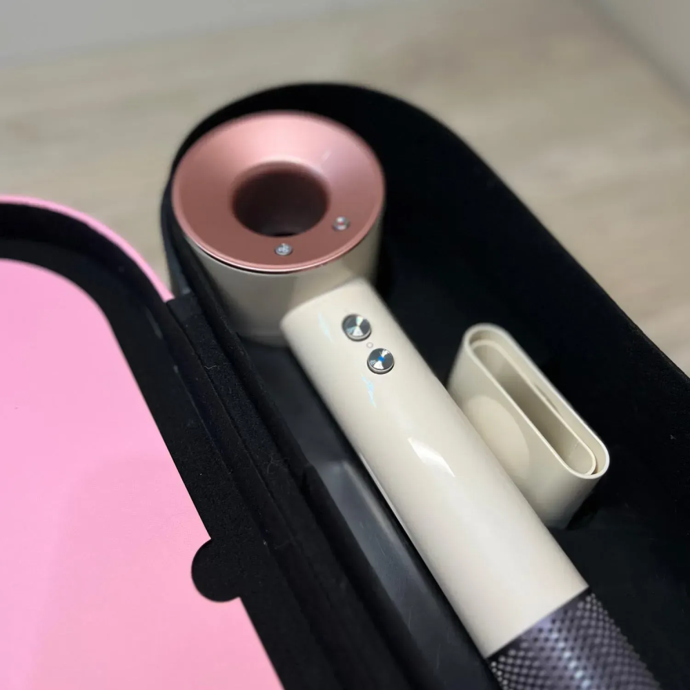 Фен для волосся зі шкіряним кейсом, Pink/Rose Gold