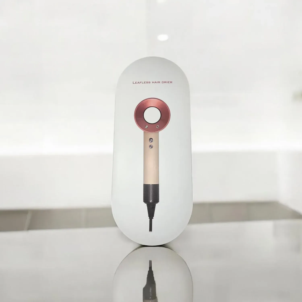 Фен для волосся зі шкіряним кейсом, Pink/Rose Gold