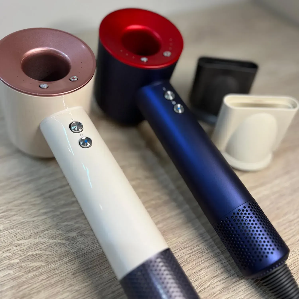 Фен для волосся зі шкіряним кейсом, Pink/Rose Gold