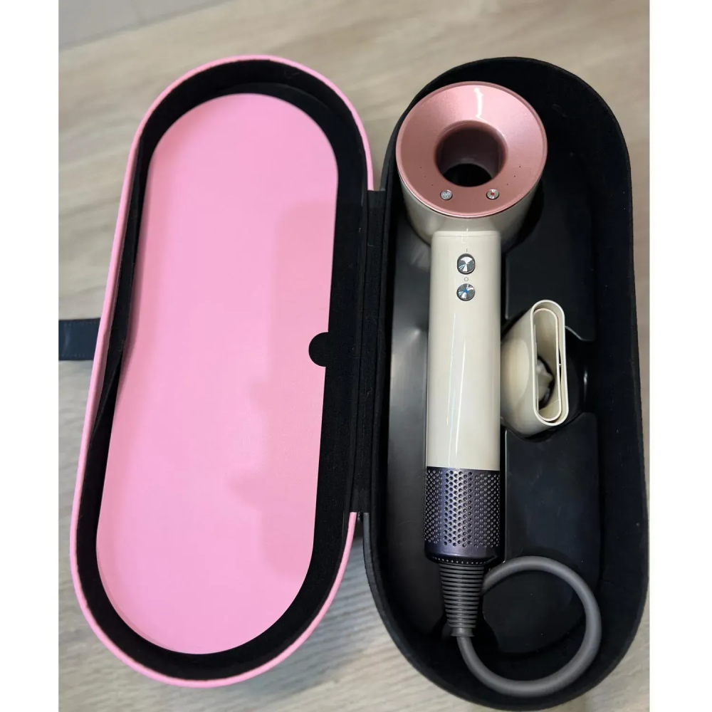 Фен для волосся зі шкіряним кейсом, Pink/Rose Gold