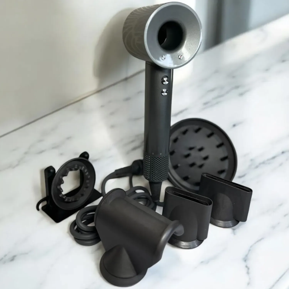 Фен для волосся Supersonic Premium 5 насадок,Black/Nickel