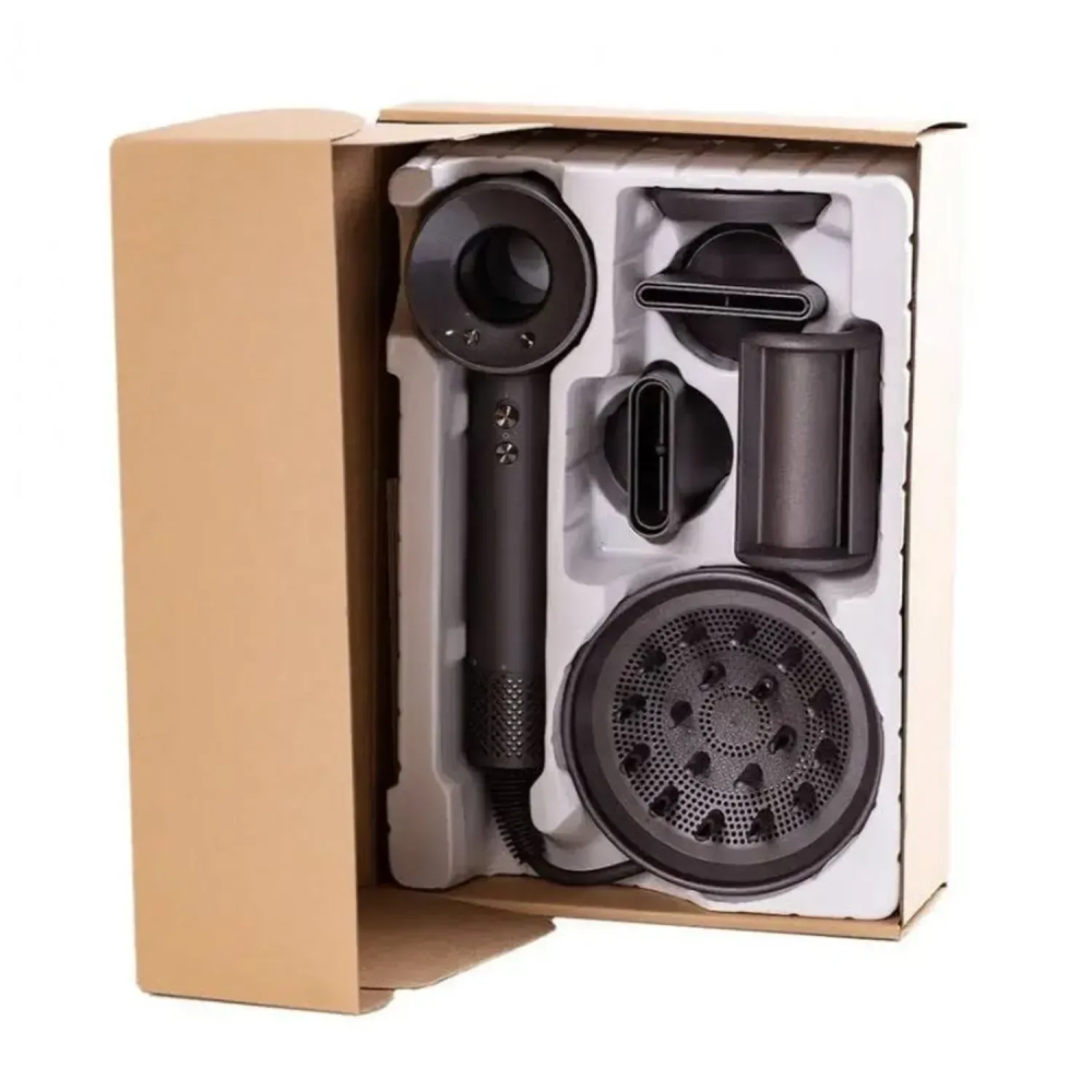 Фен для волосся Supersonic Premium 5 насадок,Black/Nickel