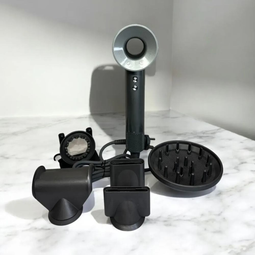 Фен для волосся Supersonic Premium 5 насадок,Black/Nickel