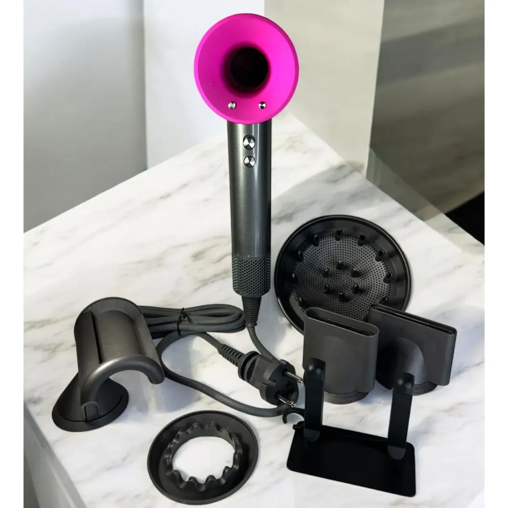 Фен для волосся Supersonic Premium 5 насадок, Fuchsia