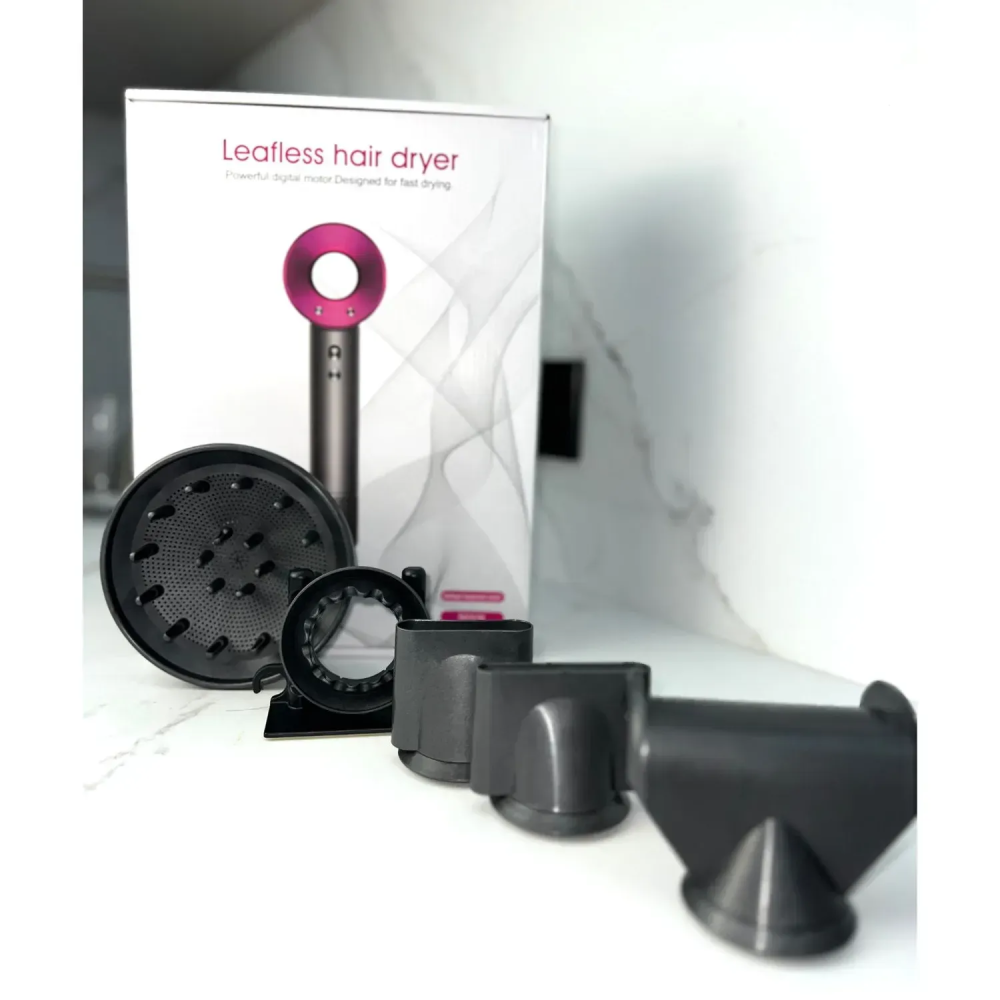 Фен для волосся Supersonic Premium 5 насадок, Fuchsia