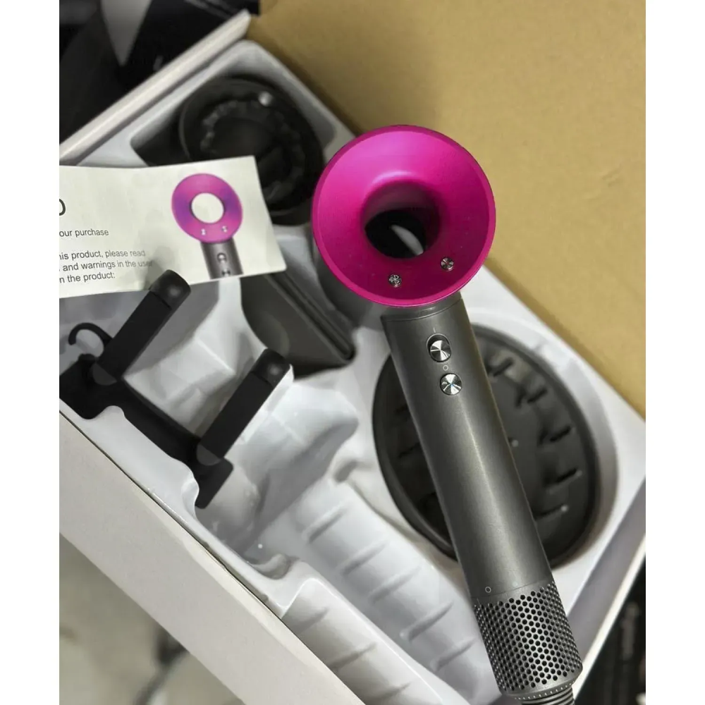 Фен для волосся Supersonic Premium 5 насадок, Fuchsia