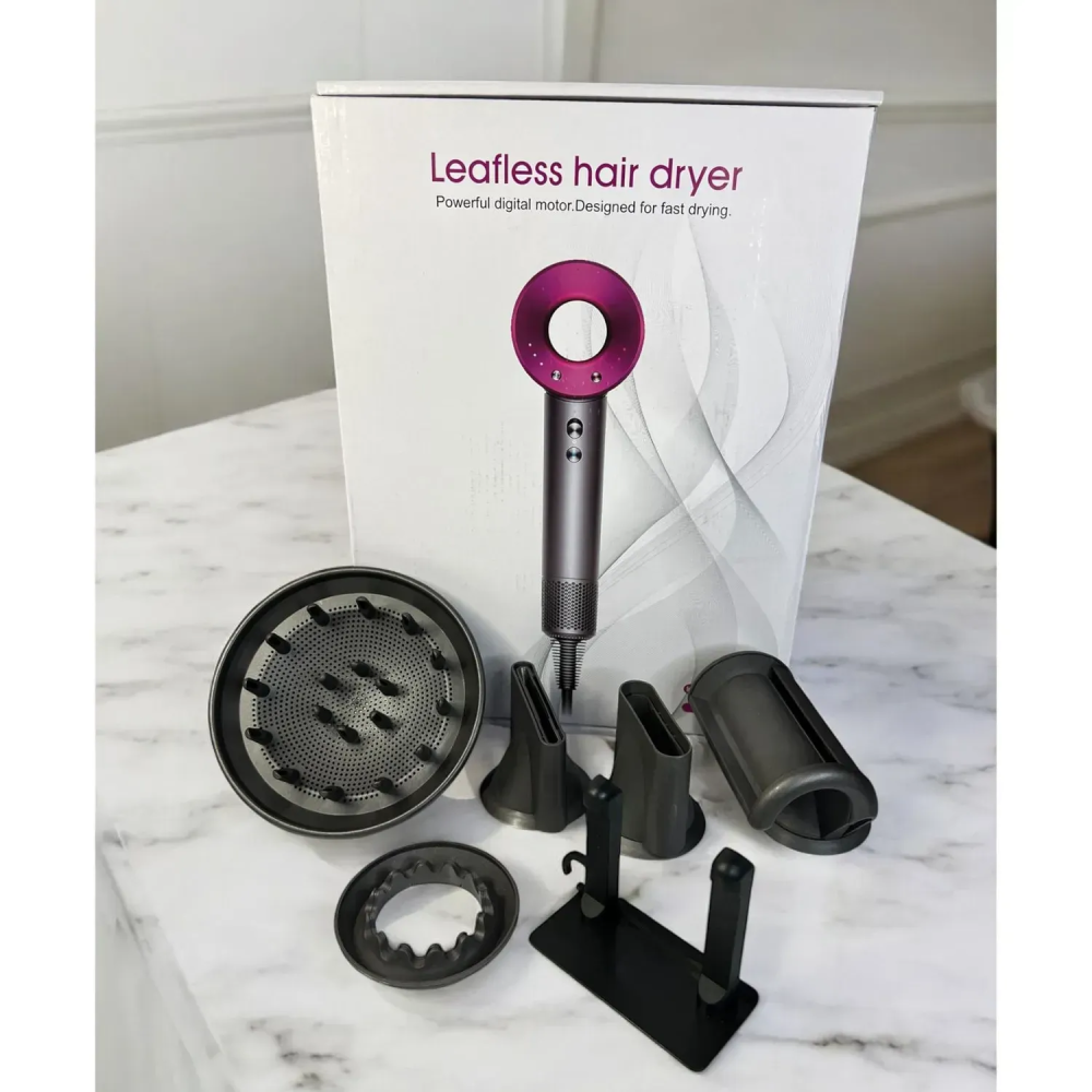 Фен для волосся Supersonic Premium 5 насадок, Fuchsia