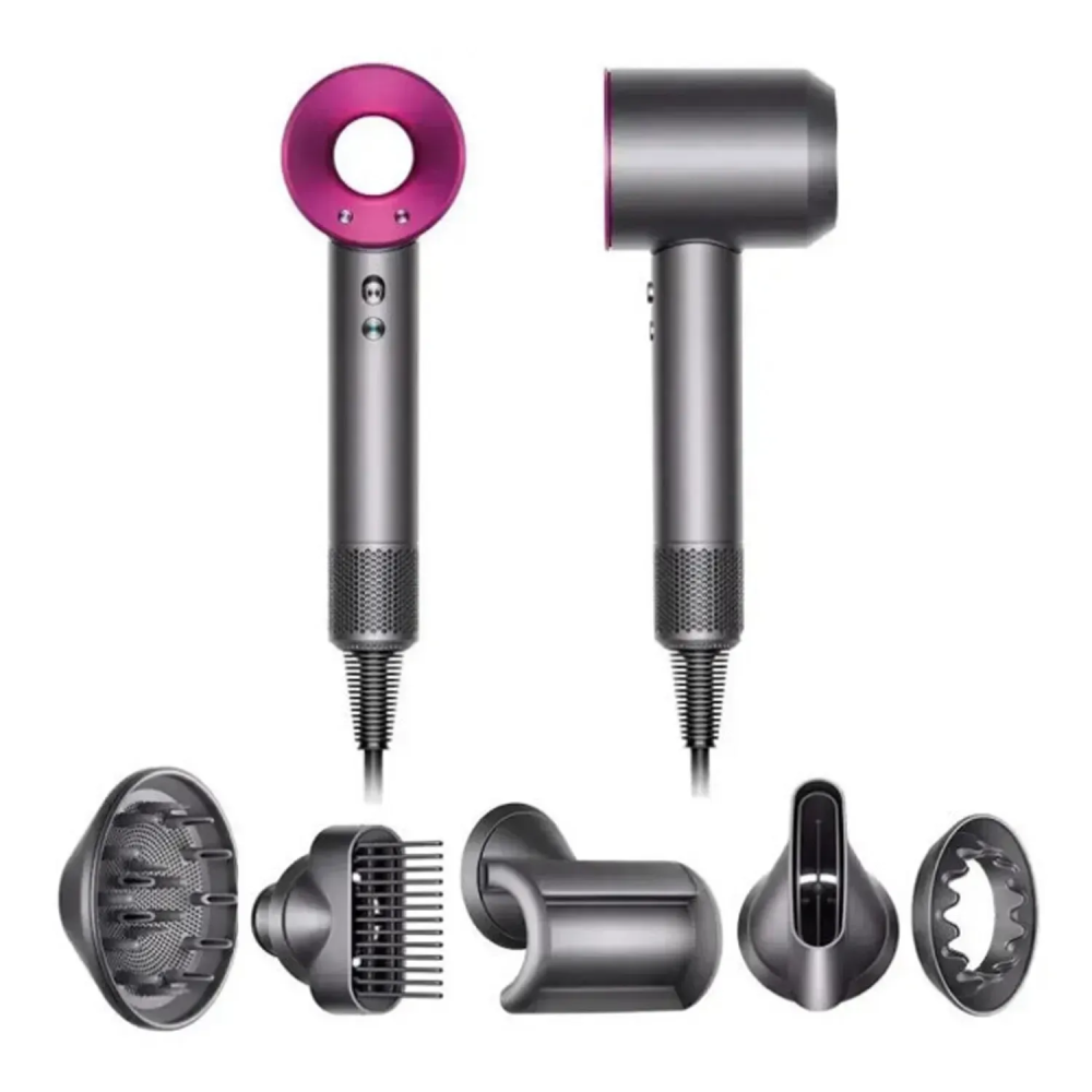 Фен для волосся Supersonic Premium 5 насадок, Fuchsia