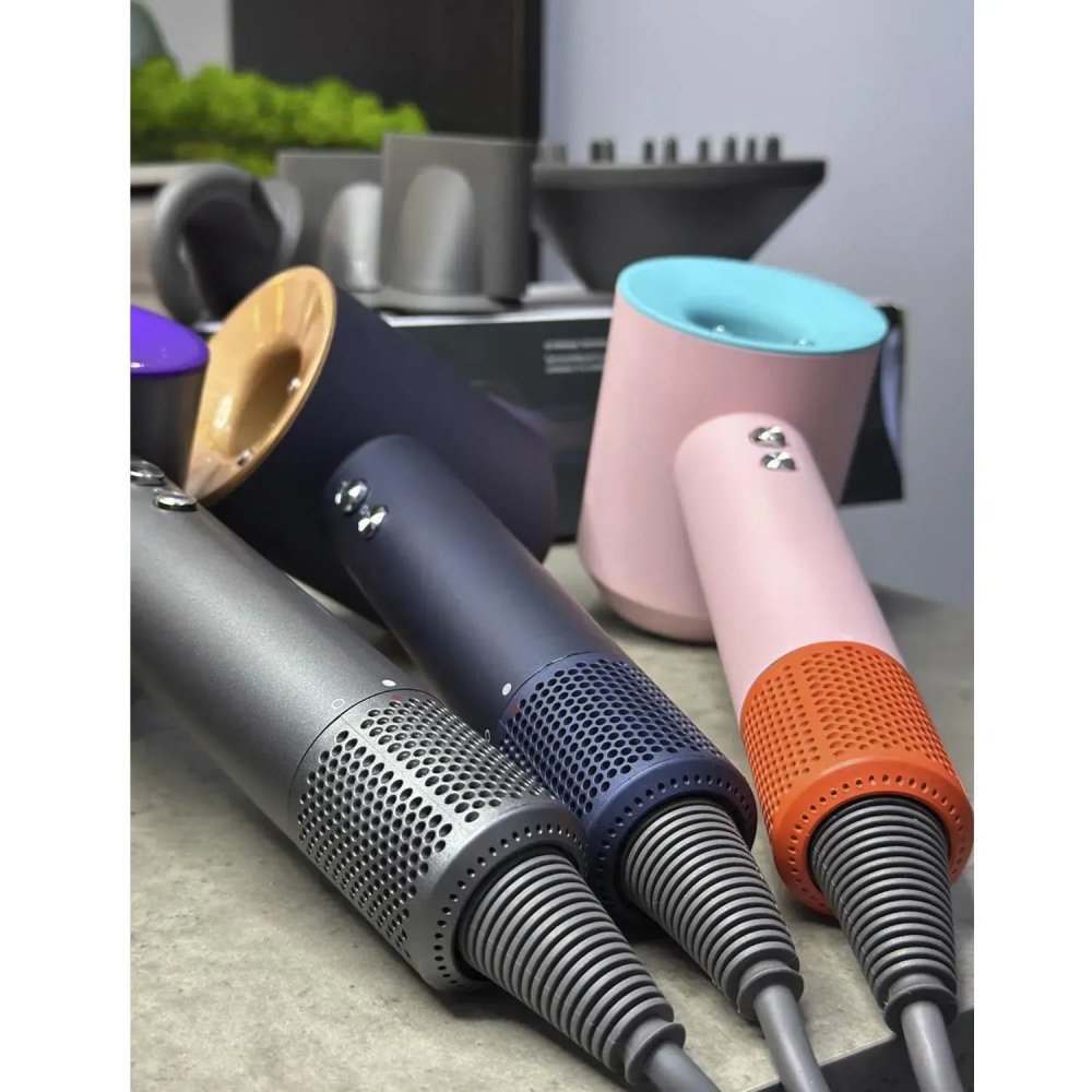 Фен для волосся Supersonic Premium 5 насадок, Black/Purple