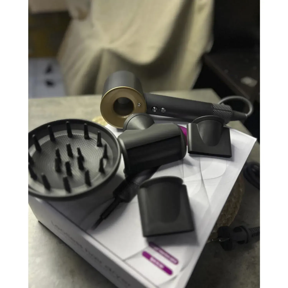 Фен для волосся Supersonic Premium 5 насадок, Black/Purple