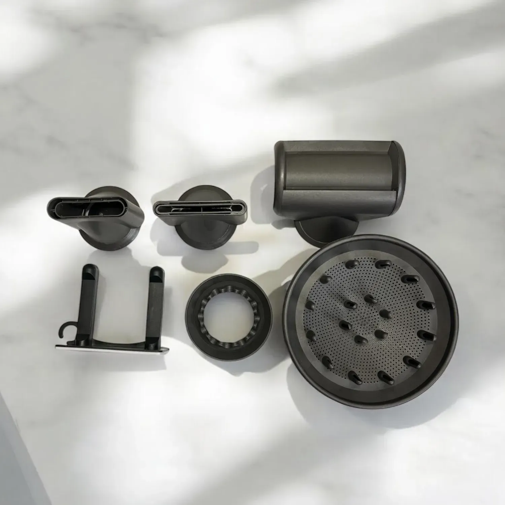 Фен для волосся Supersonic Premium 5 насадок, Red/Nickel