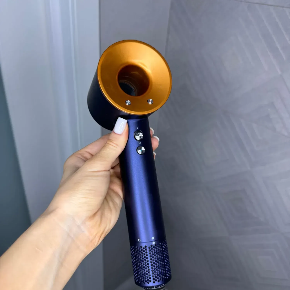 Фен для волосся Supersonic Premium 5 насадок, Blue/Copper