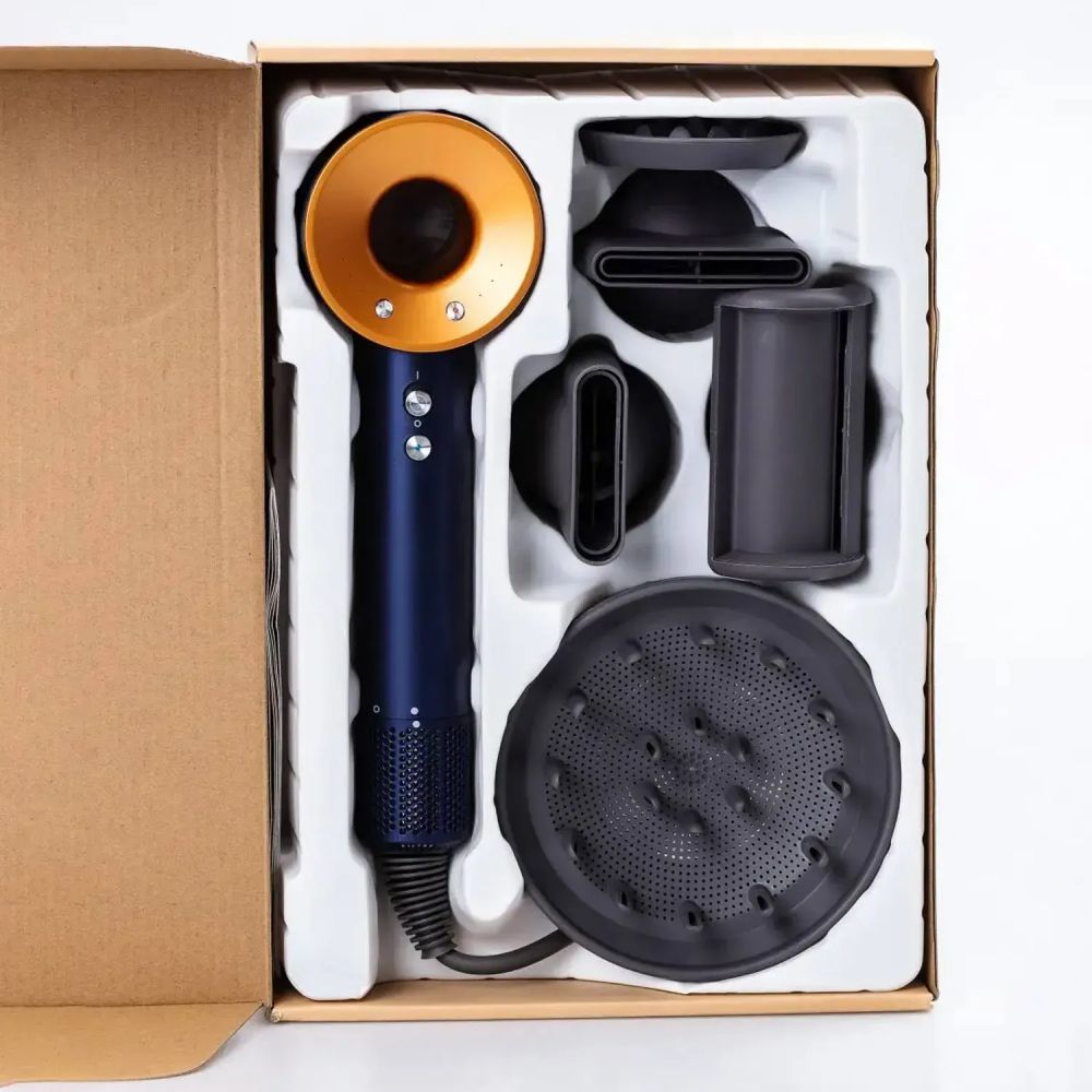 Фен для волосся Supersonic Premium 5 насадок, Blue/Copper