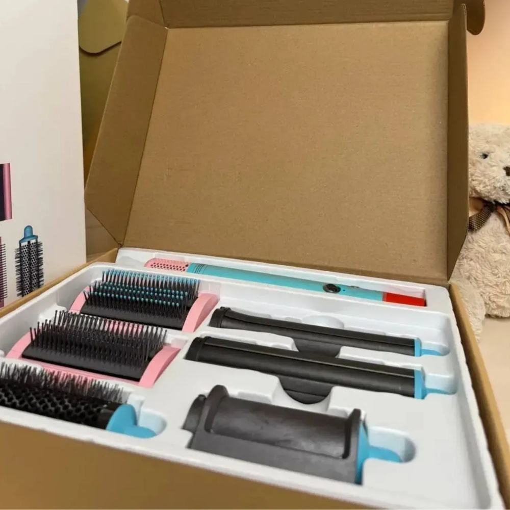 Стайлер для волосся Airwrap Complete Long 6 насадок, Blue