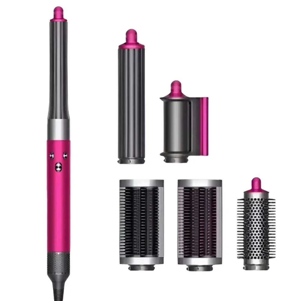 Стайлер для волосся Airwrap Complete Long 6 насадок, Fuchsia/Nickel