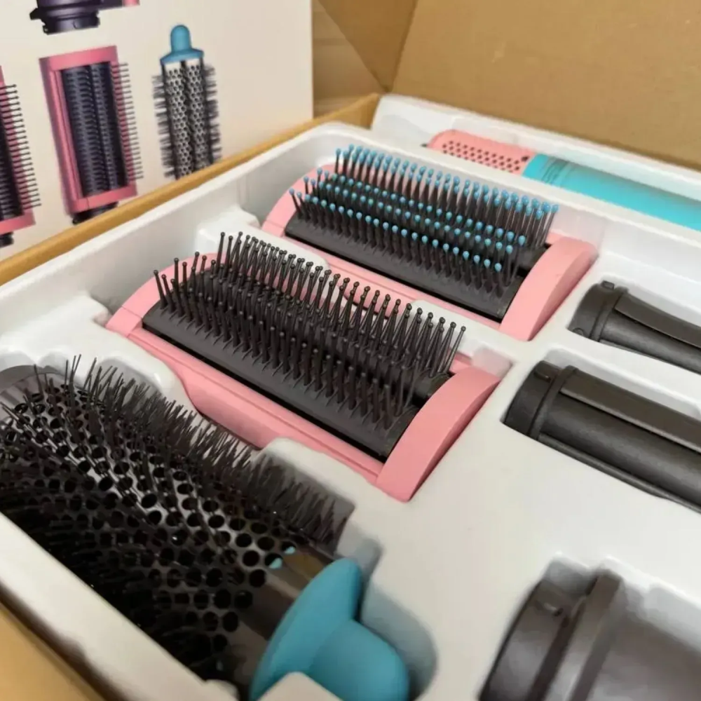 Стайлер для волосся Airwrap Complete Long 6 насадок, Blue