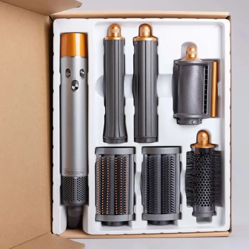 Стайлер для волосся Airwrap Complete Long 6 насадок Nickel/Copper