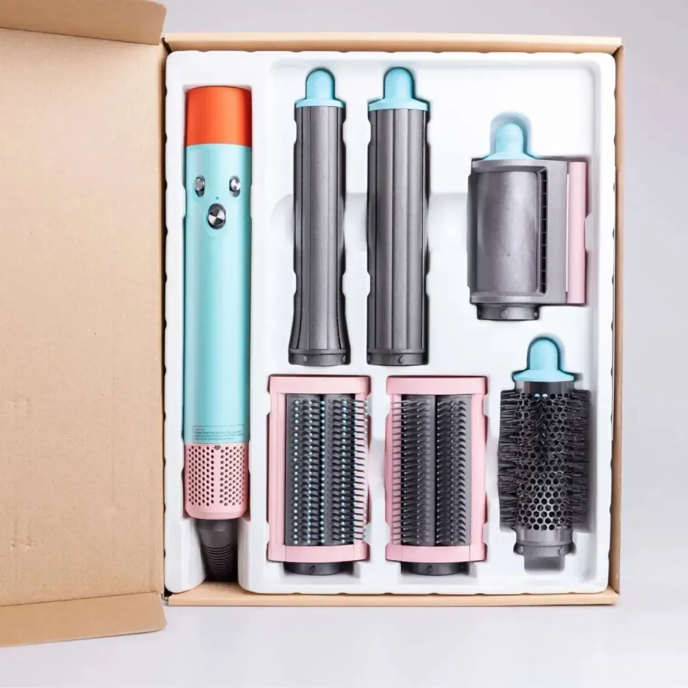 Стайлер для волосся Airwrap Complete Long 6 насадок, Blue