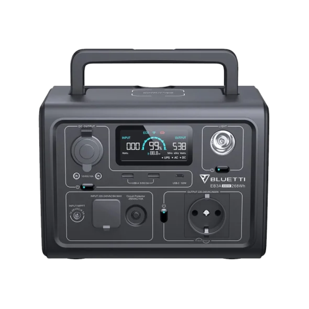 Зарядна станція BLUETTI EB3A Portable Power Station (PB930784) 600W 268Wh