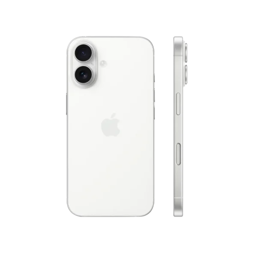 Смартфон Apple iPhone 16 128GB eSIM White (MYAQ3)