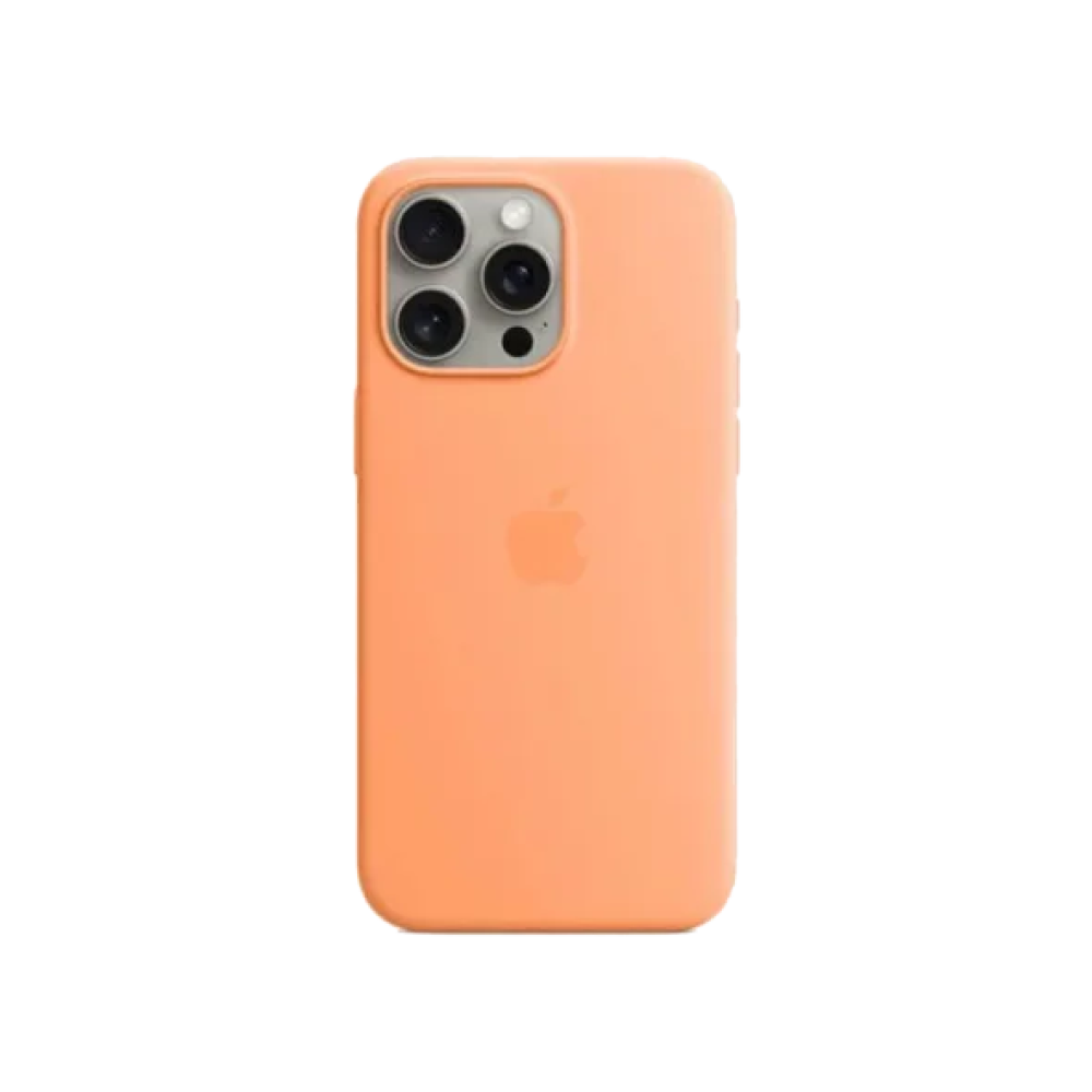 Чохол для iPhone 15 Pro Max Silicone Case with MagSafe - Orange Sorbet (MT1W3)