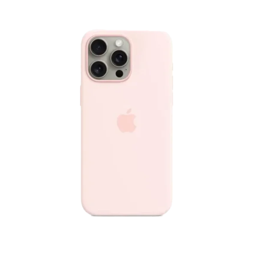 Чохол для iPhone 15 Pro Silicone Case with MagSafe - Light Pink (MT1F3)