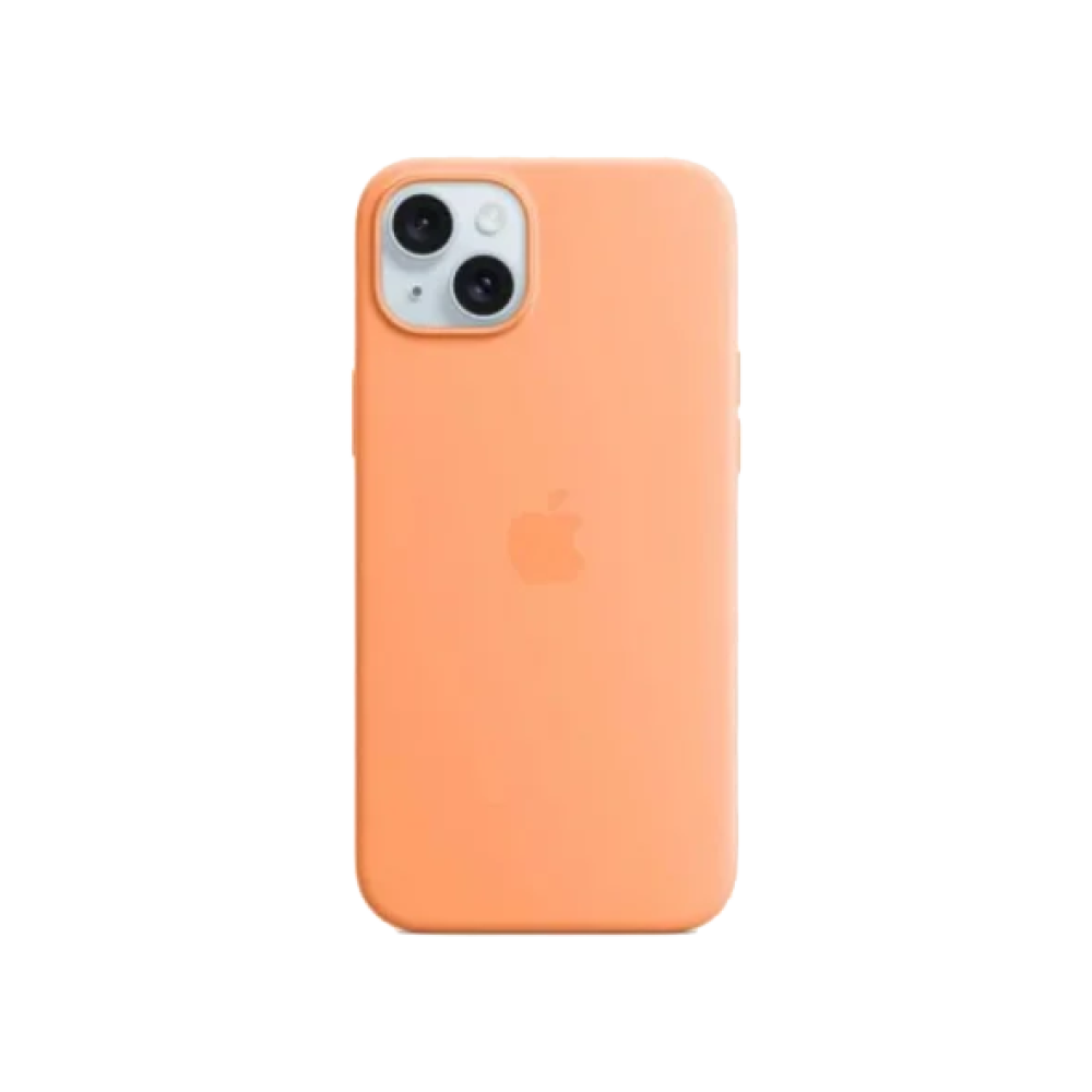Чохол для iPhone 15 Plus Silicone Case with MagSafe - Orange Sorbet (MT173)