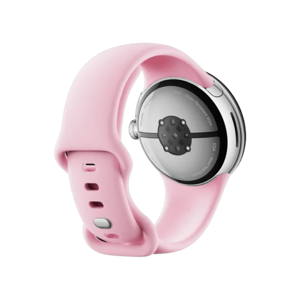 Смарт-годинник Google Pixel Watch 3 41 mm Wi-Fi Polished Silver Aluminum Case/Rose Quartz Active Band