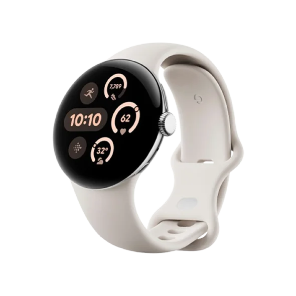 Смарт-годинник Google Pixel Watch 3 45 mm Wi-Fi Polished Silver Aluminum Case/Porcelain Active Band