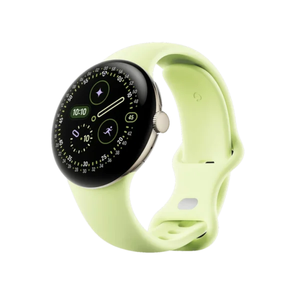 Смарт-годинник Google Pixel Watch 4 41mm Wi-Fi Champagne Gold Aluminum case / Lemongrass Active Band