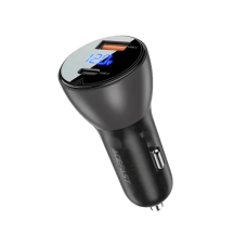 Автомобільний Зарядний Пристрій Apple iPhone/iPad AceFast B6 USB + USB-C 63w Black