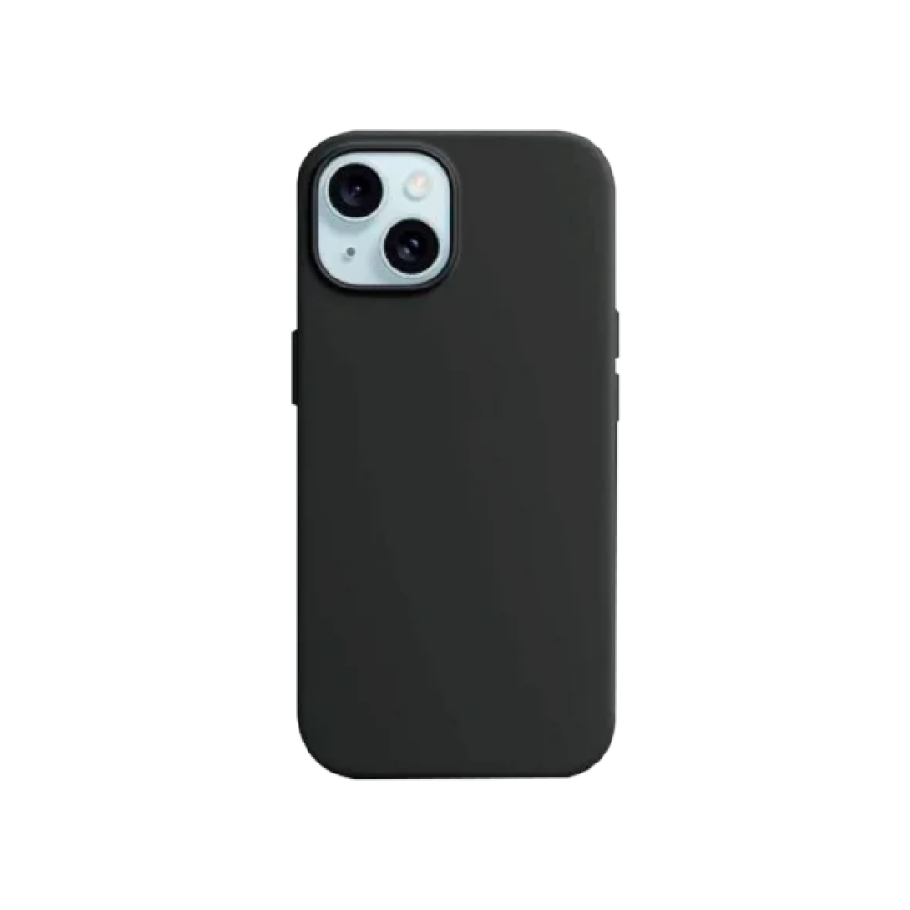 Чохол для Apple iPhone 14 Plus/15 Plus Silicone Case with MagSafe Monblan Black/чорний