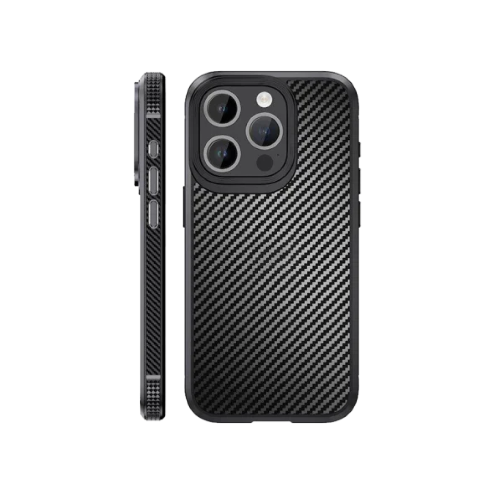 Чохол для Apple iPhone 15 Pro Case IPAKY Carbon