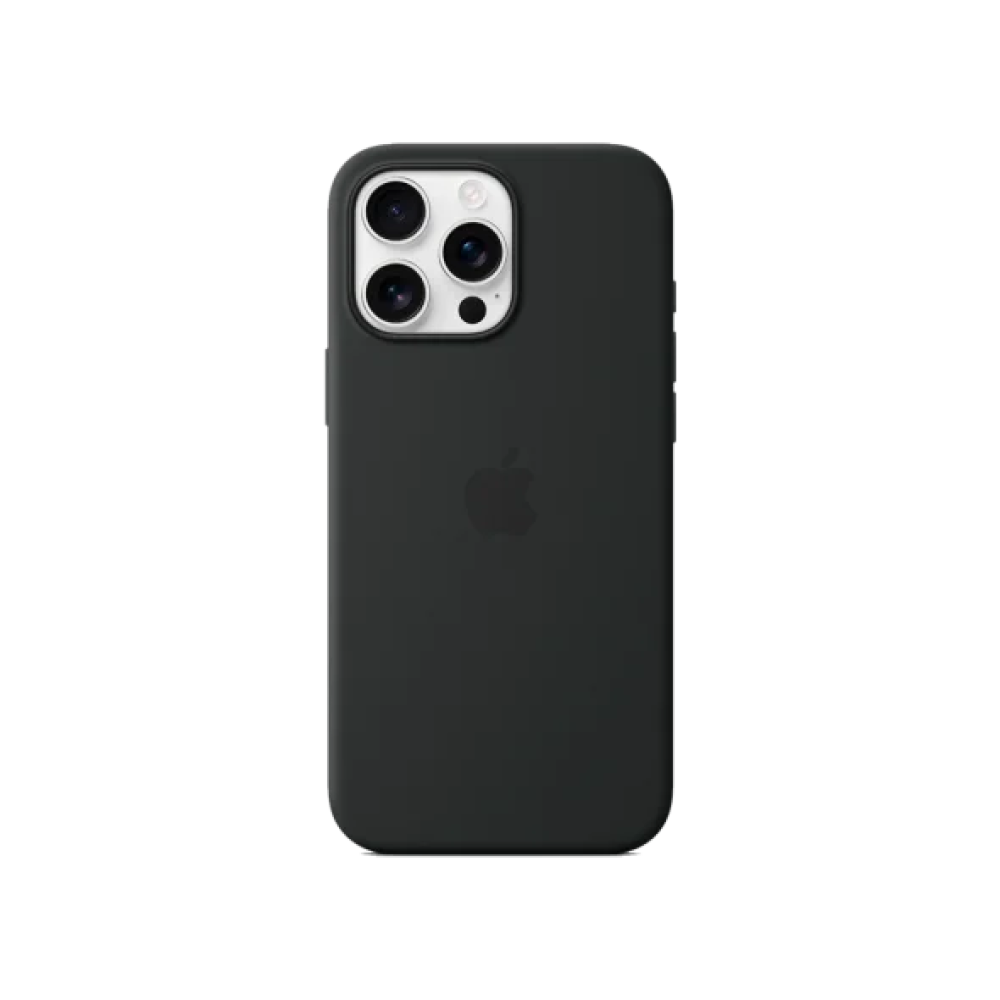 Чохол для Apple iPhone 16 Pro Max Silicone Case with MagSafe HQ Copy Black/чорний