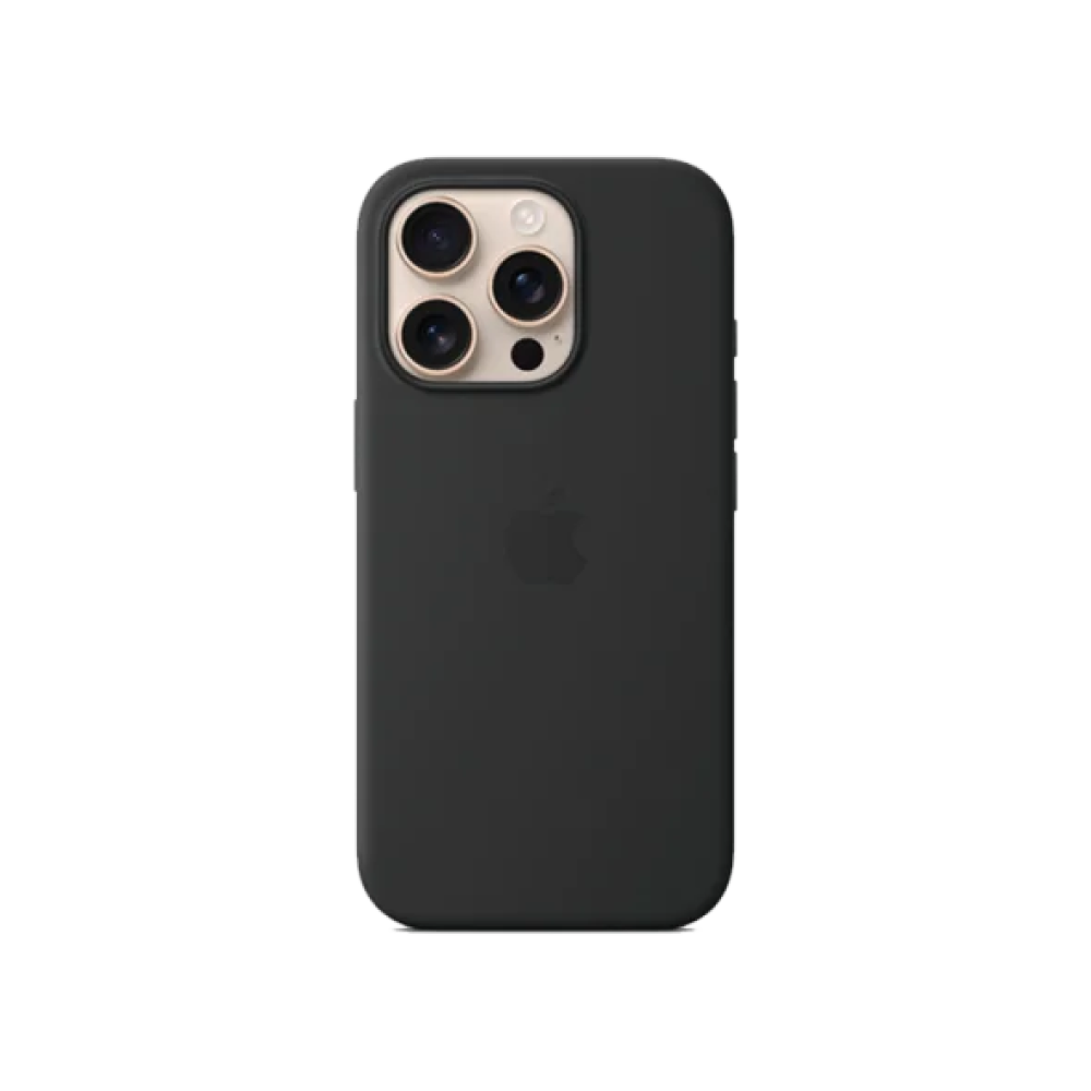 Чохол для Apple iPhone 16 Pro Silicone Case with MagSafe HQ Copy Black/чорний