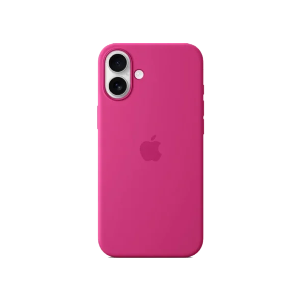 Чохол для Apple iPhone 16 Silicone Case with MagSafe HQ Fuchsia/фуксія Copy