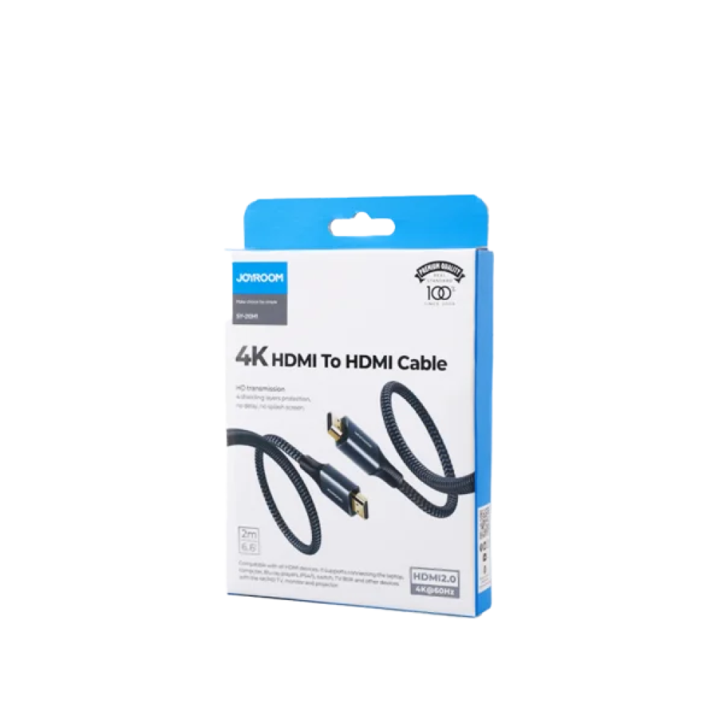 Кабель JoyRoom 4K HDMI to HDMI 2m