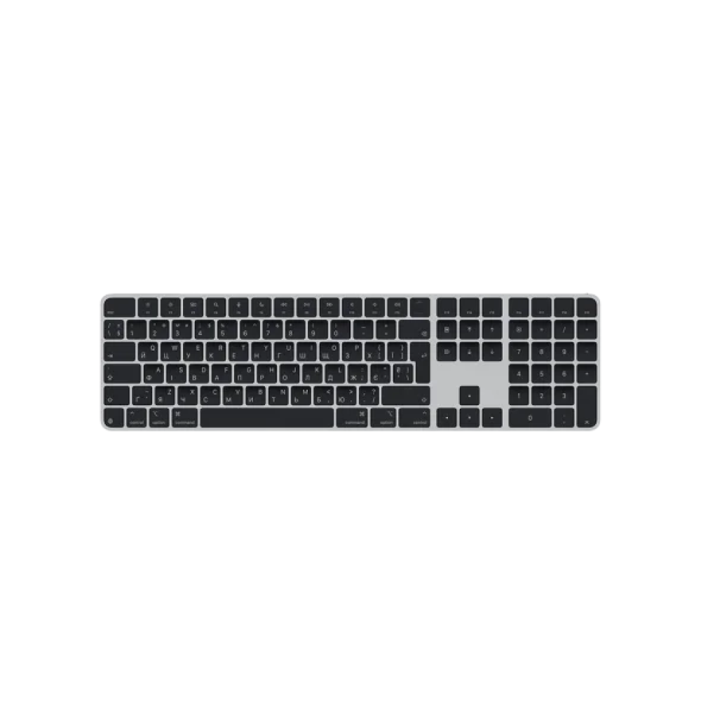 Клавіатура Apple Magic Keyboard with Touch ID and Numeric Keypad for Mac with Apple silicon USB-C Black Keys (MXK83)