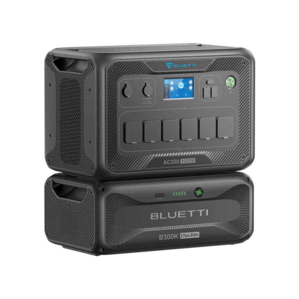 Комплект зарядної станції BLUETTI AC300 + battery module B300K 3000W 2764Wh