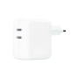 Мережевий зарядний пристрій Apple A2676 35W Dual USB-C White (MW2K3)