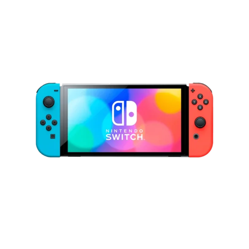 Портативна ігрова приставка Nintendo Switch OLED with Neon Blue and Neon Red Joy-Con (045496453442)