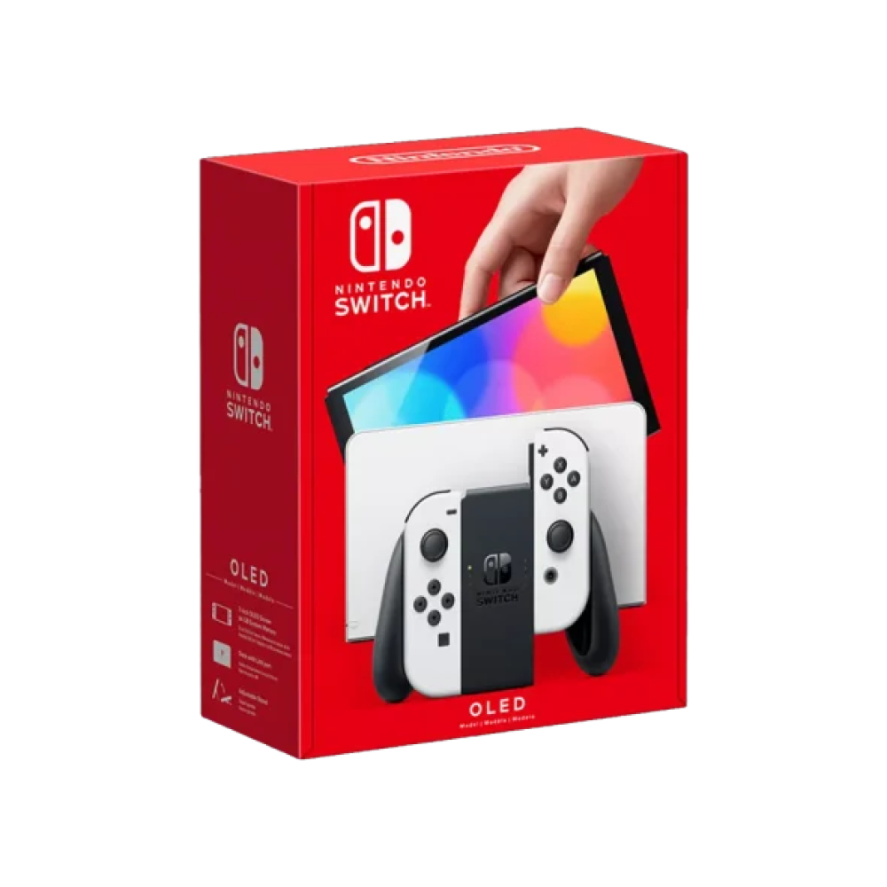 Портативна ігрова приставка Nintendo Switch OLED with White Joy-Con (045496453435)