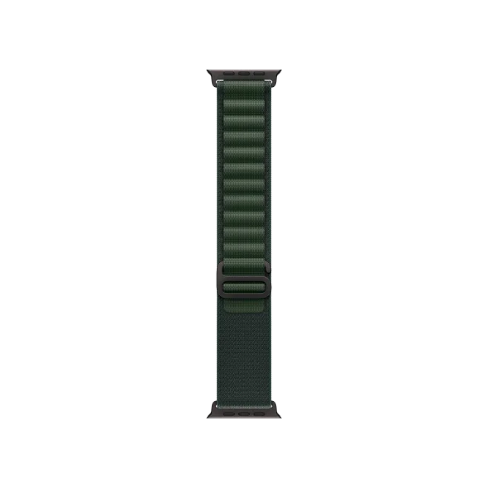 Ремінець Apple Alpine Loop Dark Green - Black Titanium Finish для Watch 44/45/46/49mm - Large (MYPT3)
