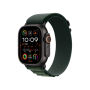 Ремінець Apple Alpine Loop Dark Green - Black Titanium Finish для Watch 44/45/46/49mm - Medium (MYPR3)