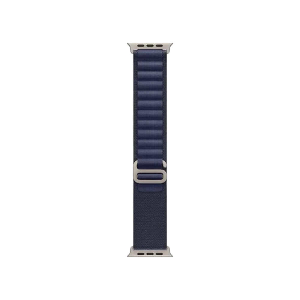 Ремінець Apple Alpine Loop Navy - Natural Titanium Finish для Watch 44/45/46/49mm - Small (MXMX3)